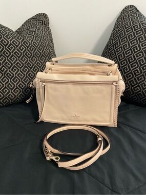 Kate Spade New York Leather Satchel Crossbody Bag | Blush Pink